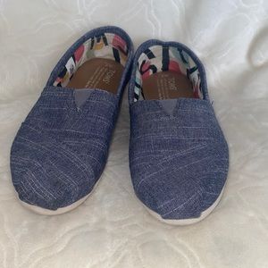 Blue Jean tom’s. Brand new. Size 7